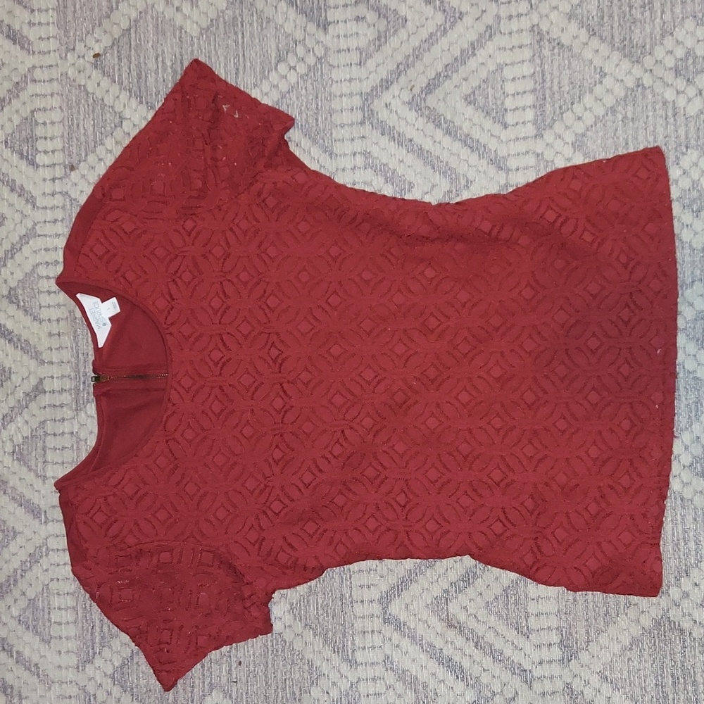Marron laced tee